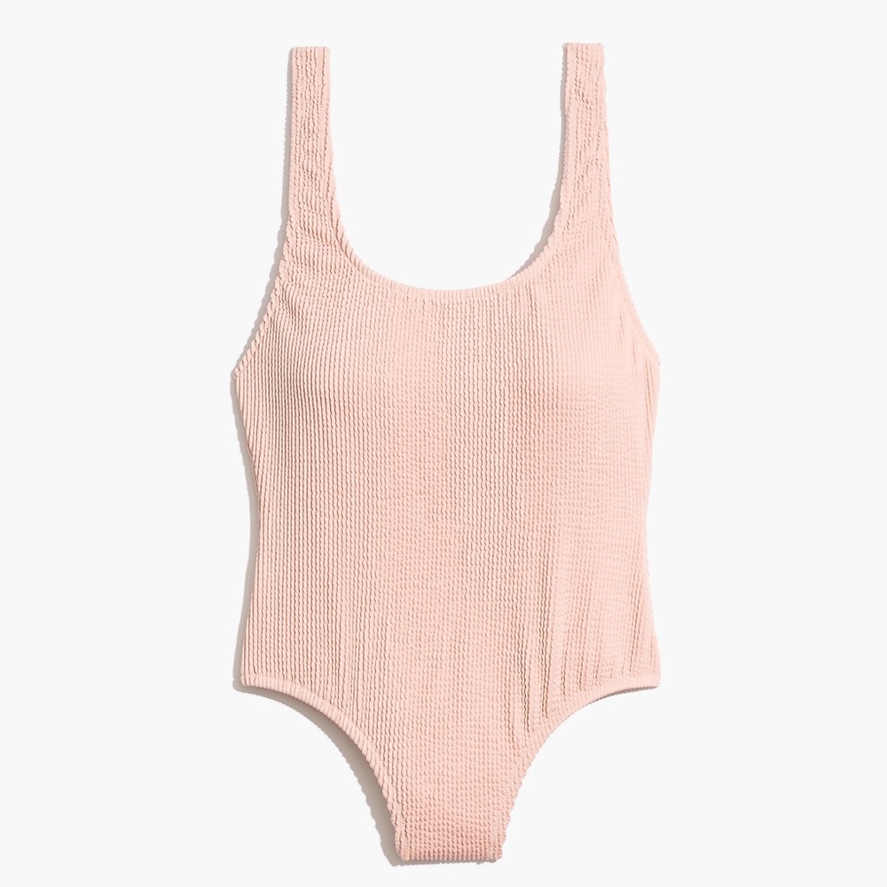 Madewell Second Wave Textured Tank One-Piece Swims